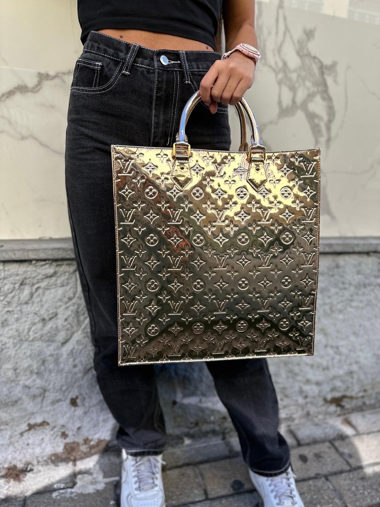 Louis Vuitton Brown Monogram Coated Canvas Sac Plat Bb Gold Hardware, 2021, Womens Handbag