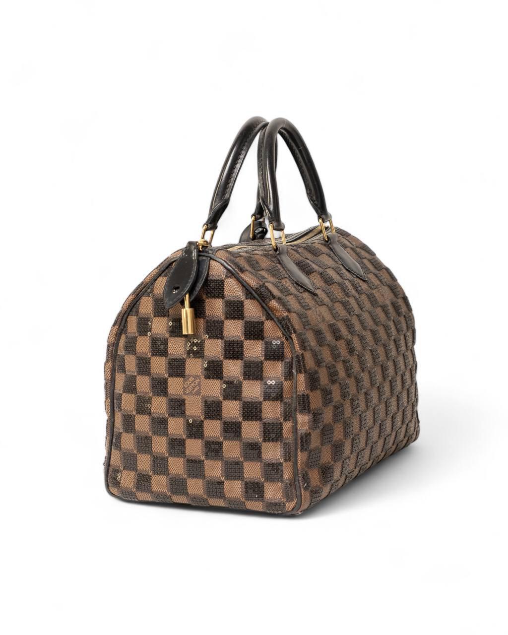 Borsa A Mano Louis Vuitton Speedy 30 Damier Paillettes L.E. For Sale 1