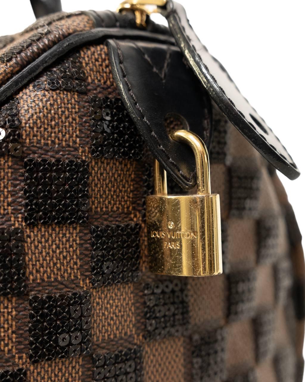 Borsa A Mano Louis Vuitton Speedy 30 Damier Paillettes L.E. For Sale 3