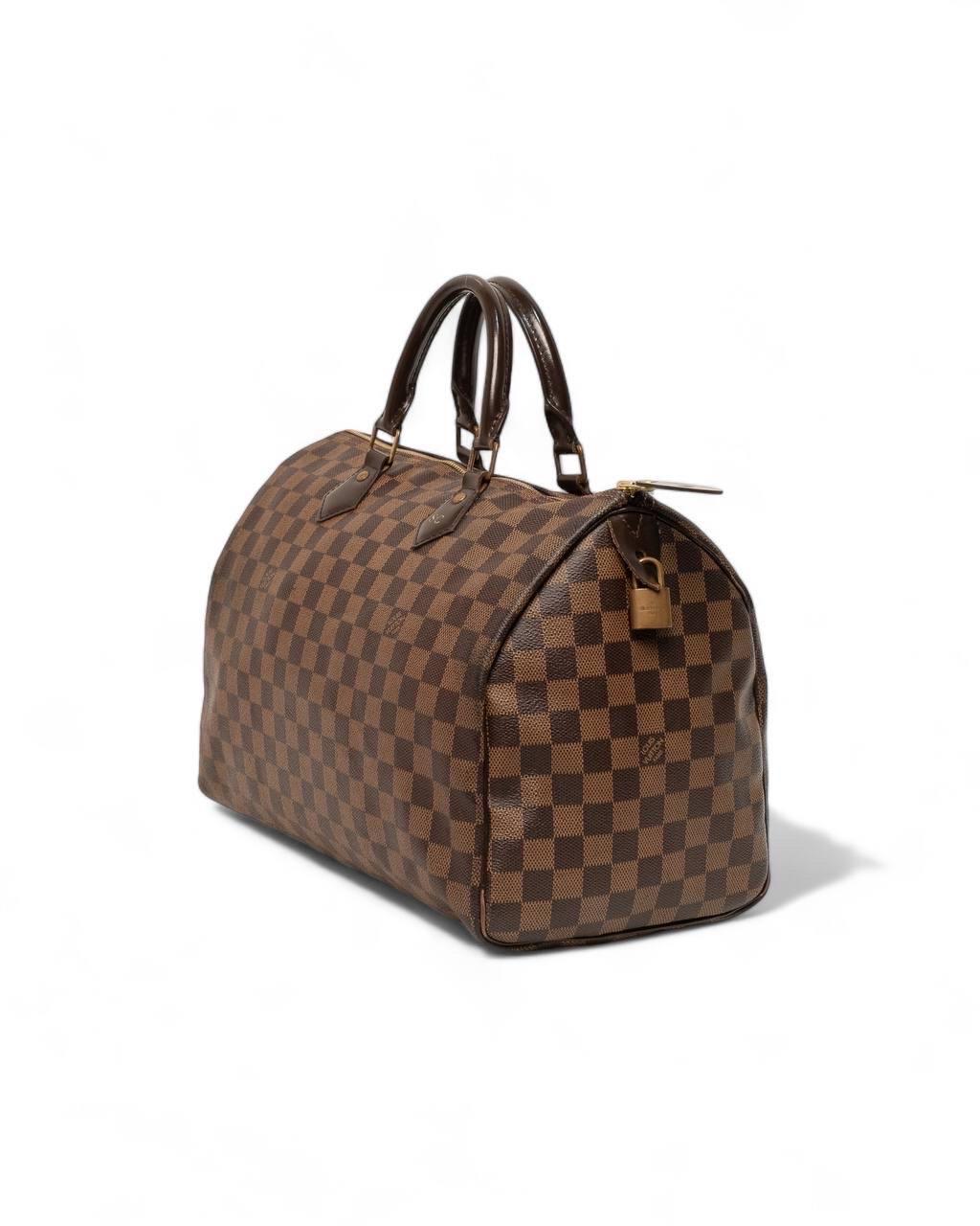 Borsa a Mano Louis Vuitton Speedy 35 Damier Ebene In Good Condition In Torre Del Greco, IT