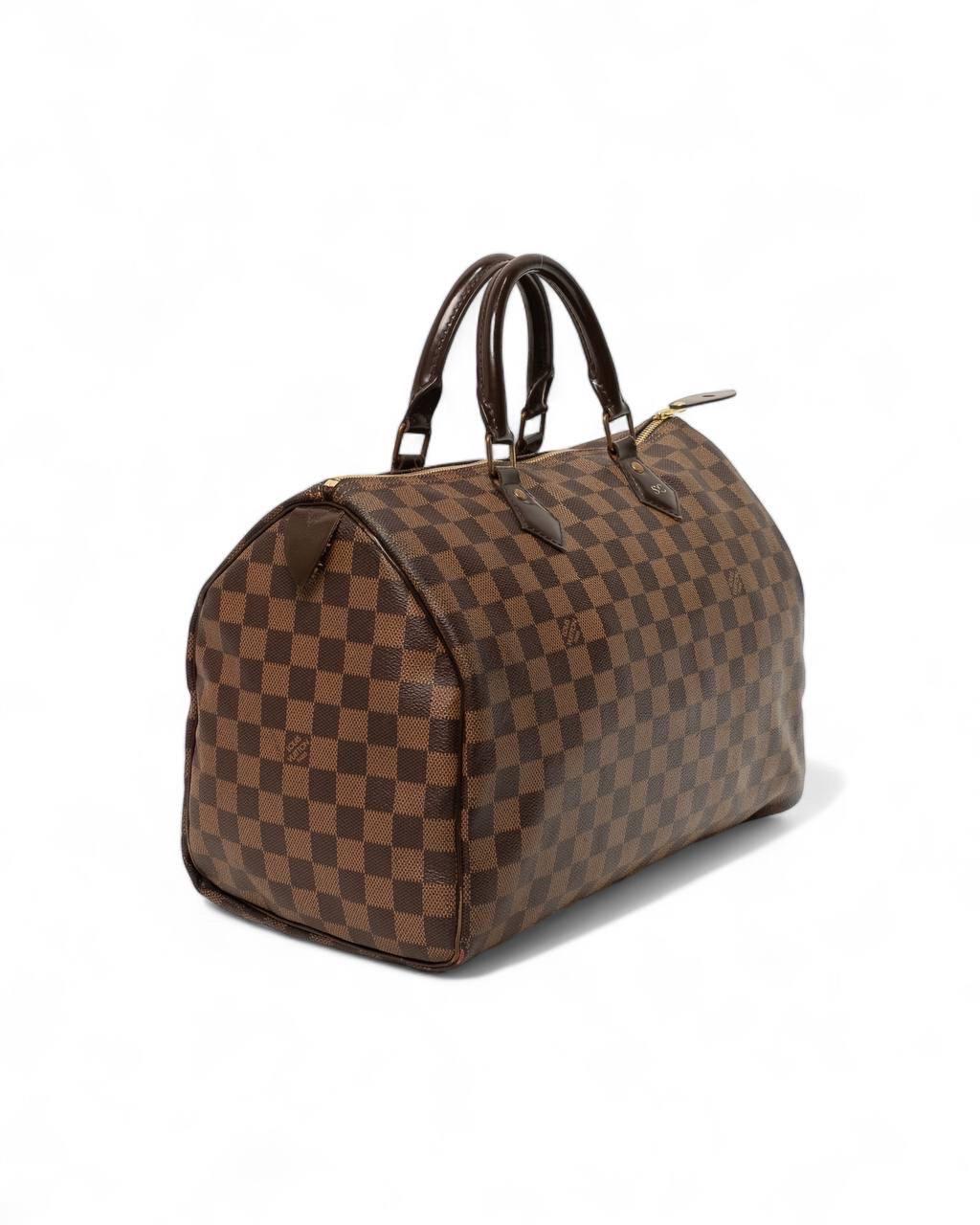 Women's Borsa a Mano Louis Vuitton Speedy 35 Damier Ebene