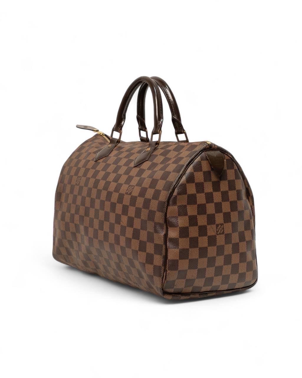 Borsa a Mano Louis Vuitton Speedy 35 Damier Ebene 1
