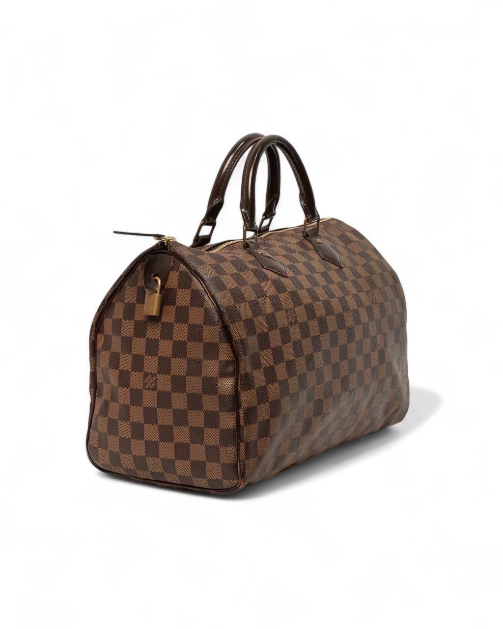 Borsa a Mano Louis Vuitton Speedy 35 Damier Ebene 2