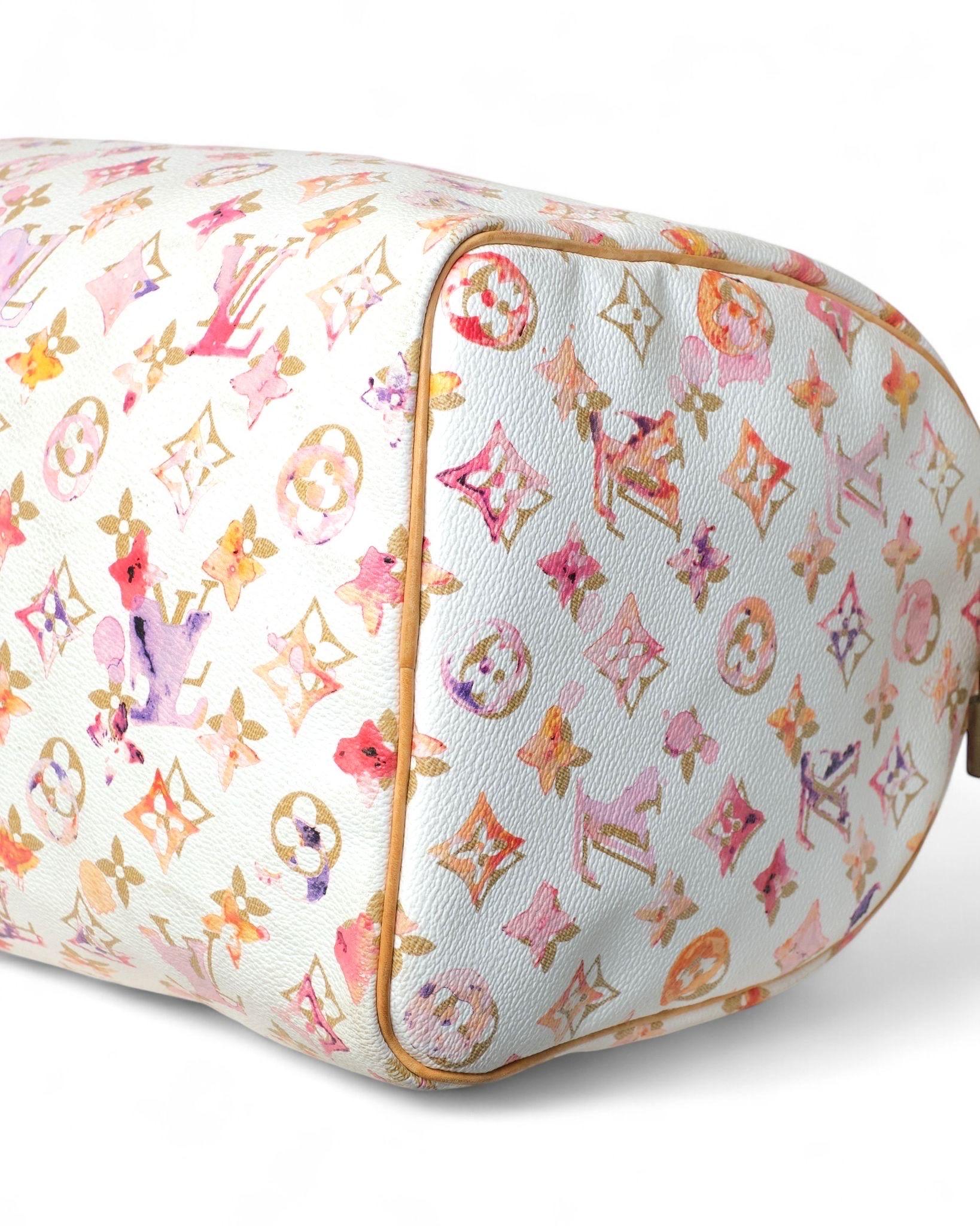 Borsa a mano Louis Vuitton Speedy 35 Monogram Aquarelle 5