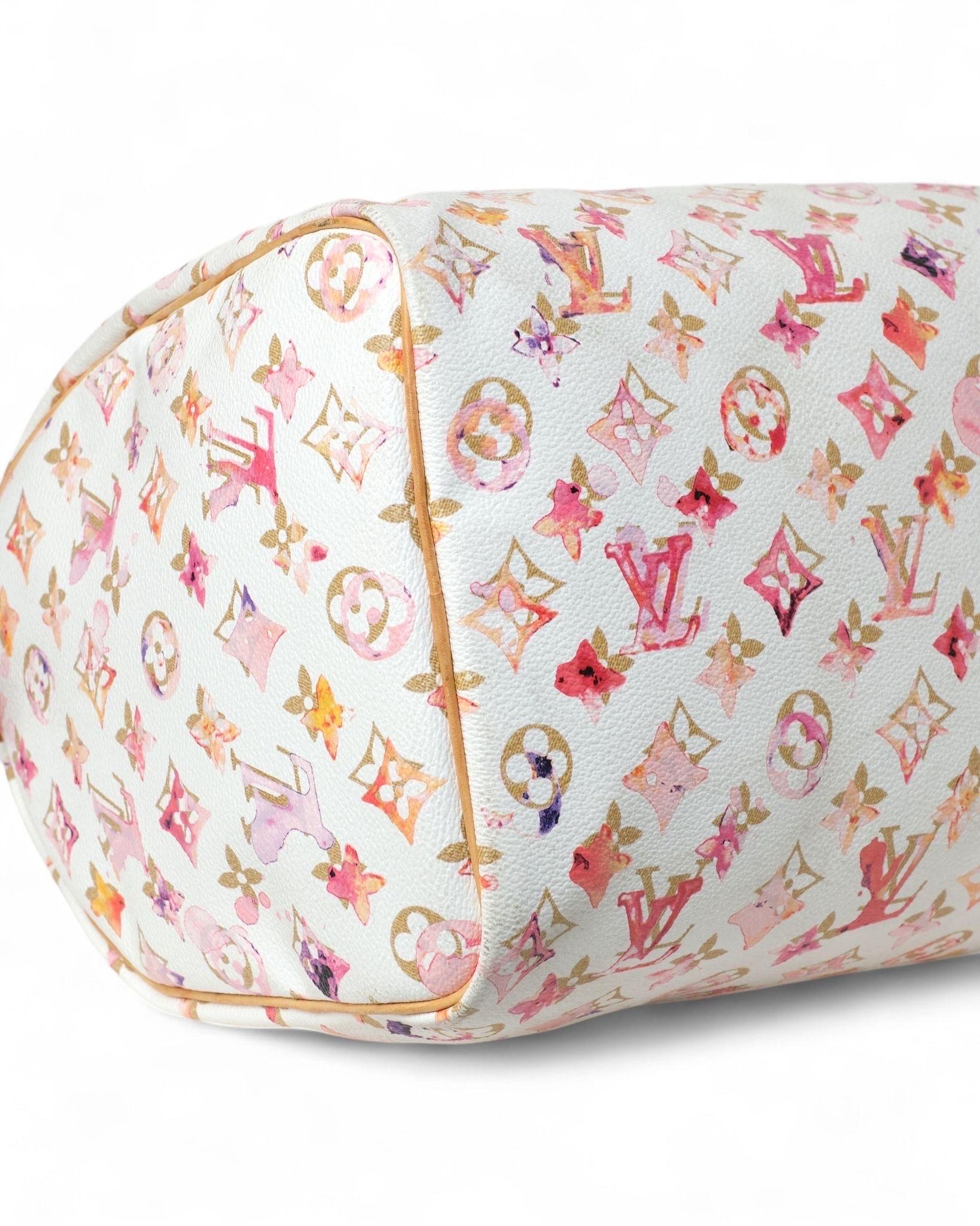 Borsa a mano Louis Vuitton Speedy 35 Monogram Aquarelle 6