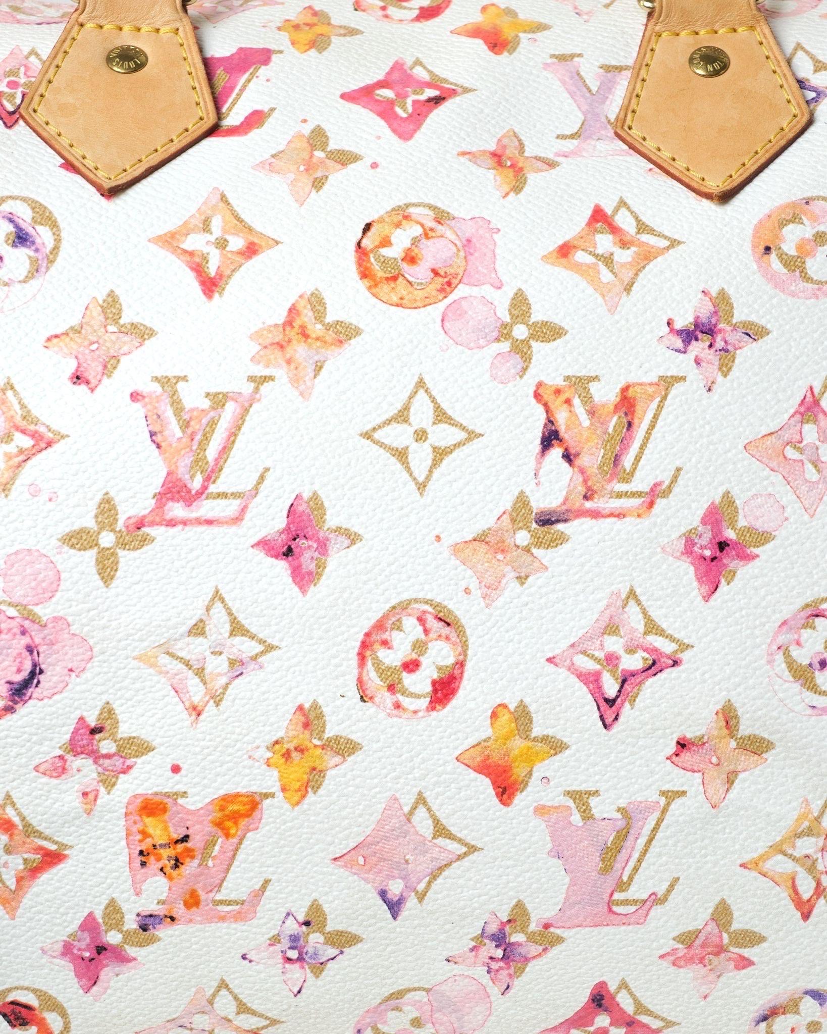 Borsa a mano Louis Vuitton Speedy 35 Monogram Aquarelle 4