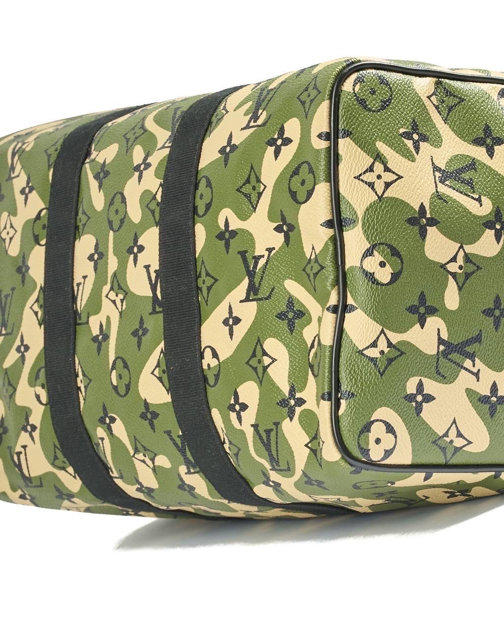 Louis Vuitton Monogramouflage Speedy 35 X Takashi Murakami Bag For Sale 6
