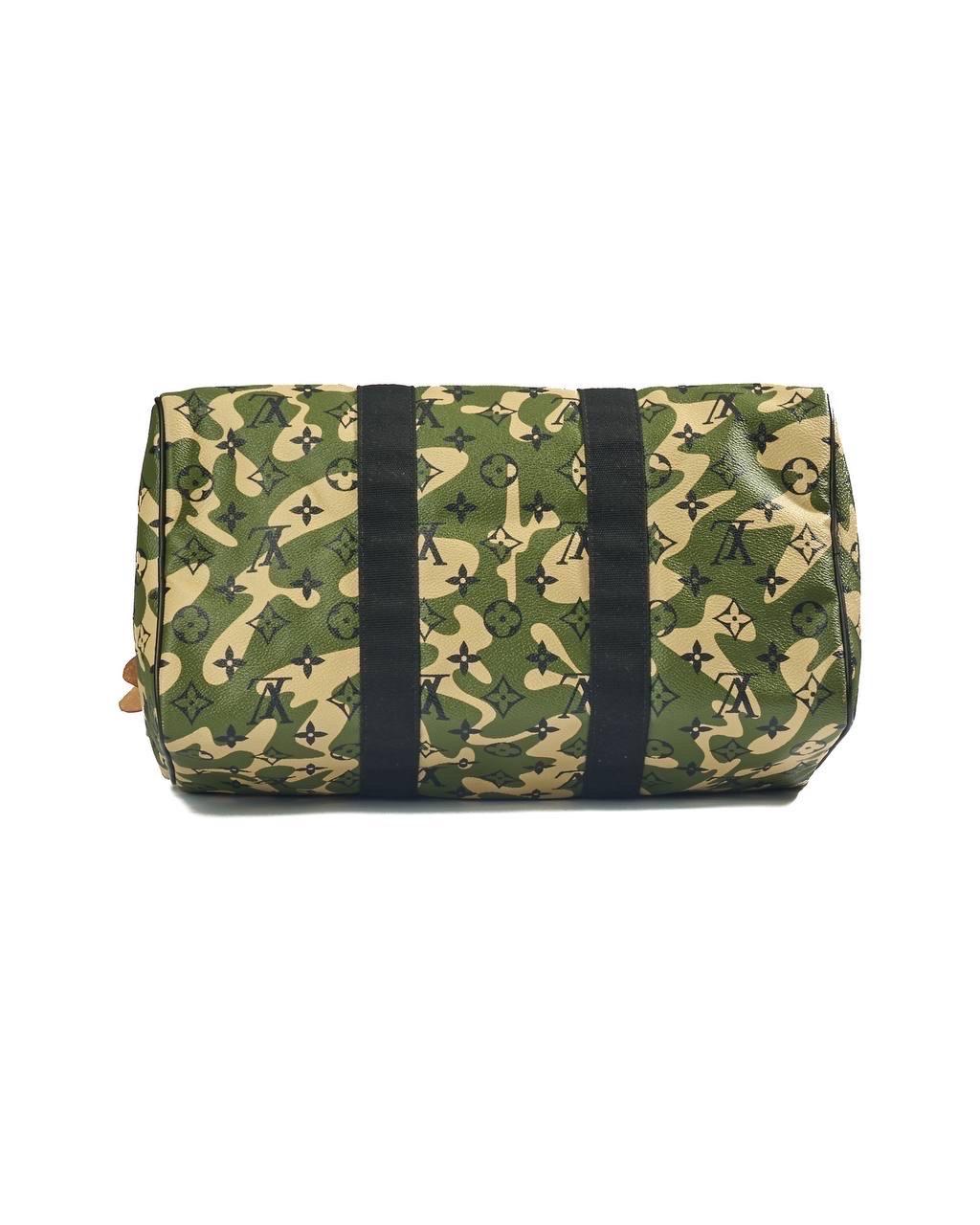Louis Vuitton Monogramouflage Speedy 35 X Takashi Murakami Bag For Sale 7