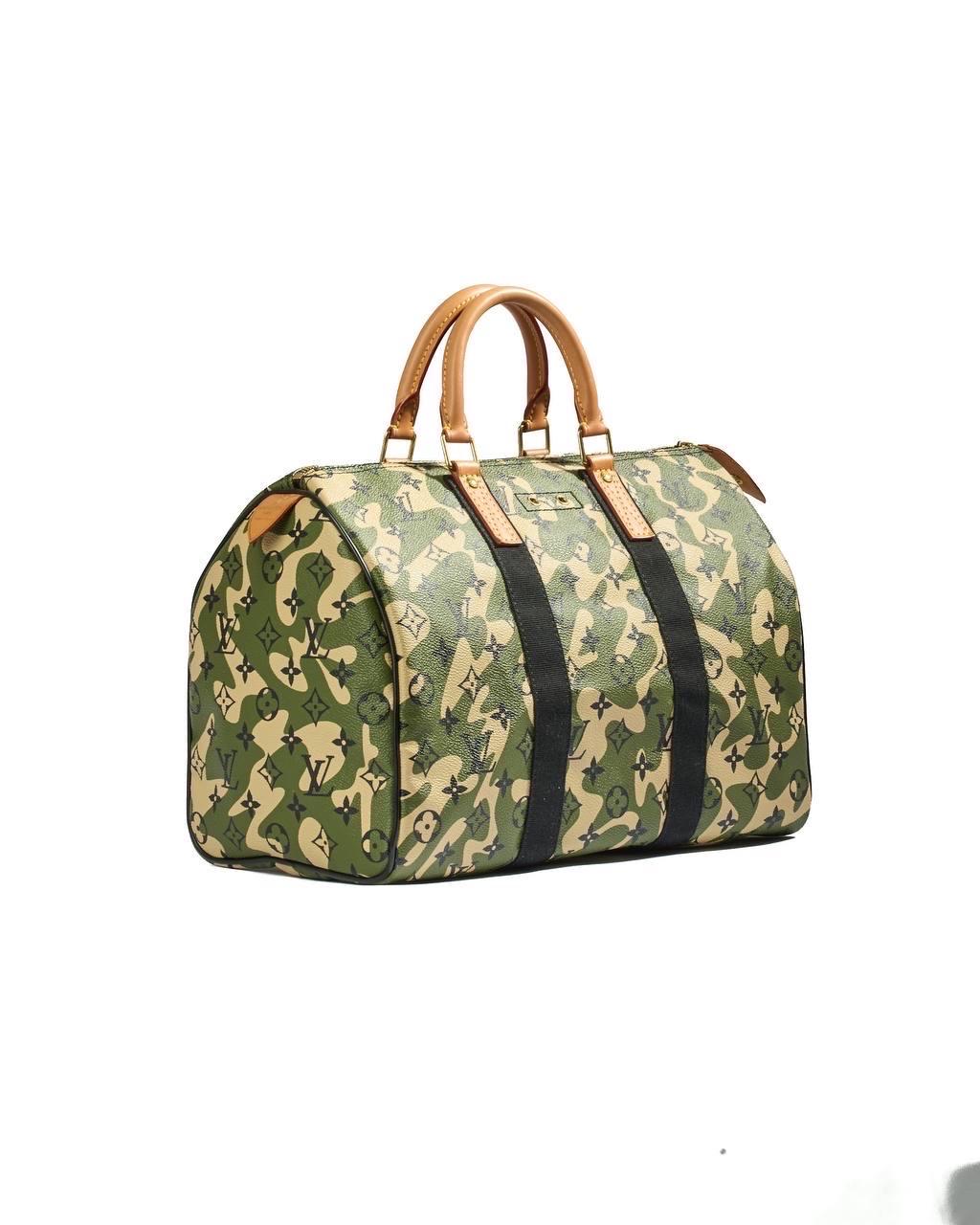 Black Louis Vuitton Monogramouflage Speedy 35 X Takashi Murakami Bag For Sale
