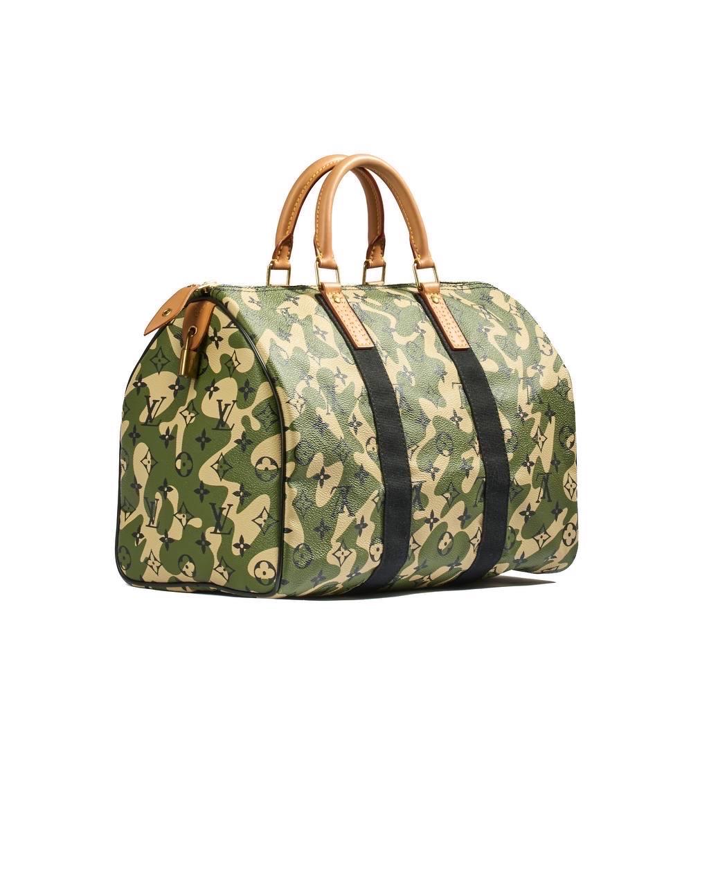 Louis Vuitton Monogramouflage Speedy 35 X Takashi Murakami Bag For Sale 3