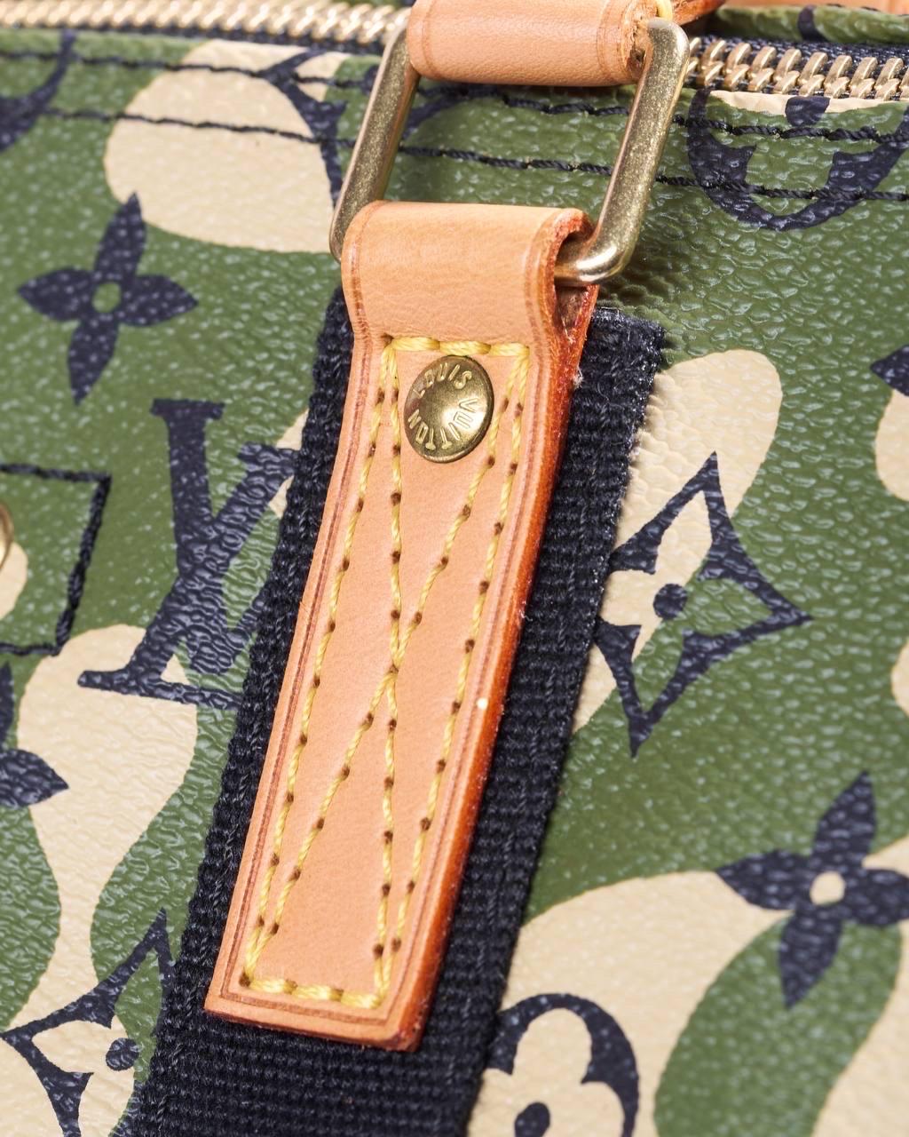 Louis Vuitton Monogramouflage Speedy 35 X Takashi Murakami Bag For Sale 4