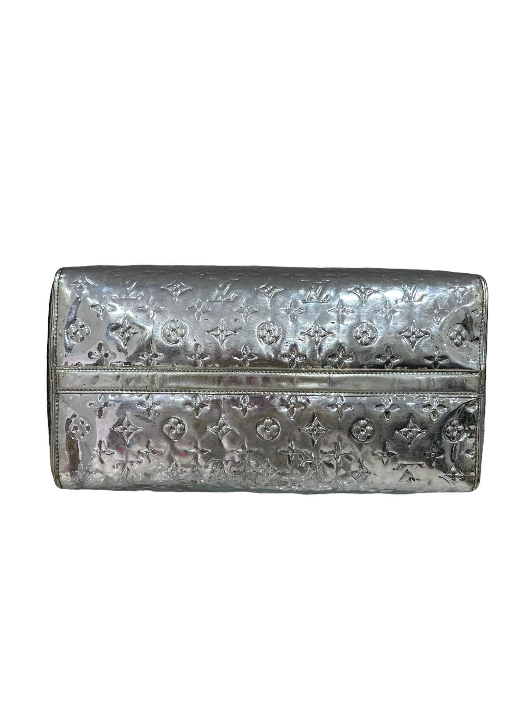 Borsa A Mano Louis Vuitton Speedy Miroir Argento 2008 10