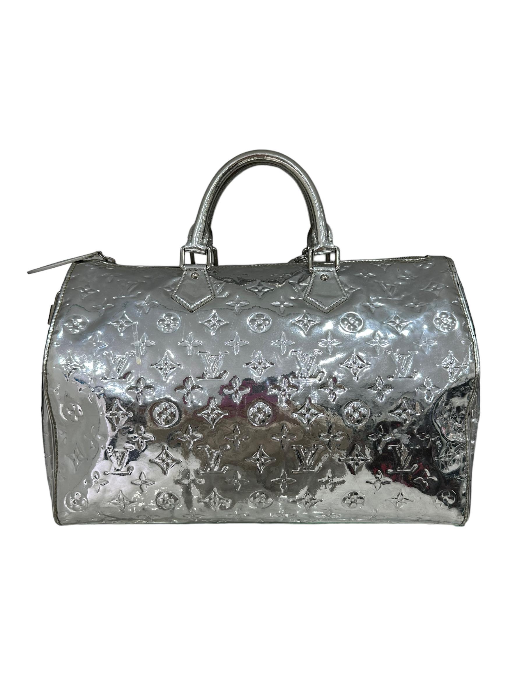 Borsa A Mano Louis Vuitton Speedy Miroir Argento 2008 2