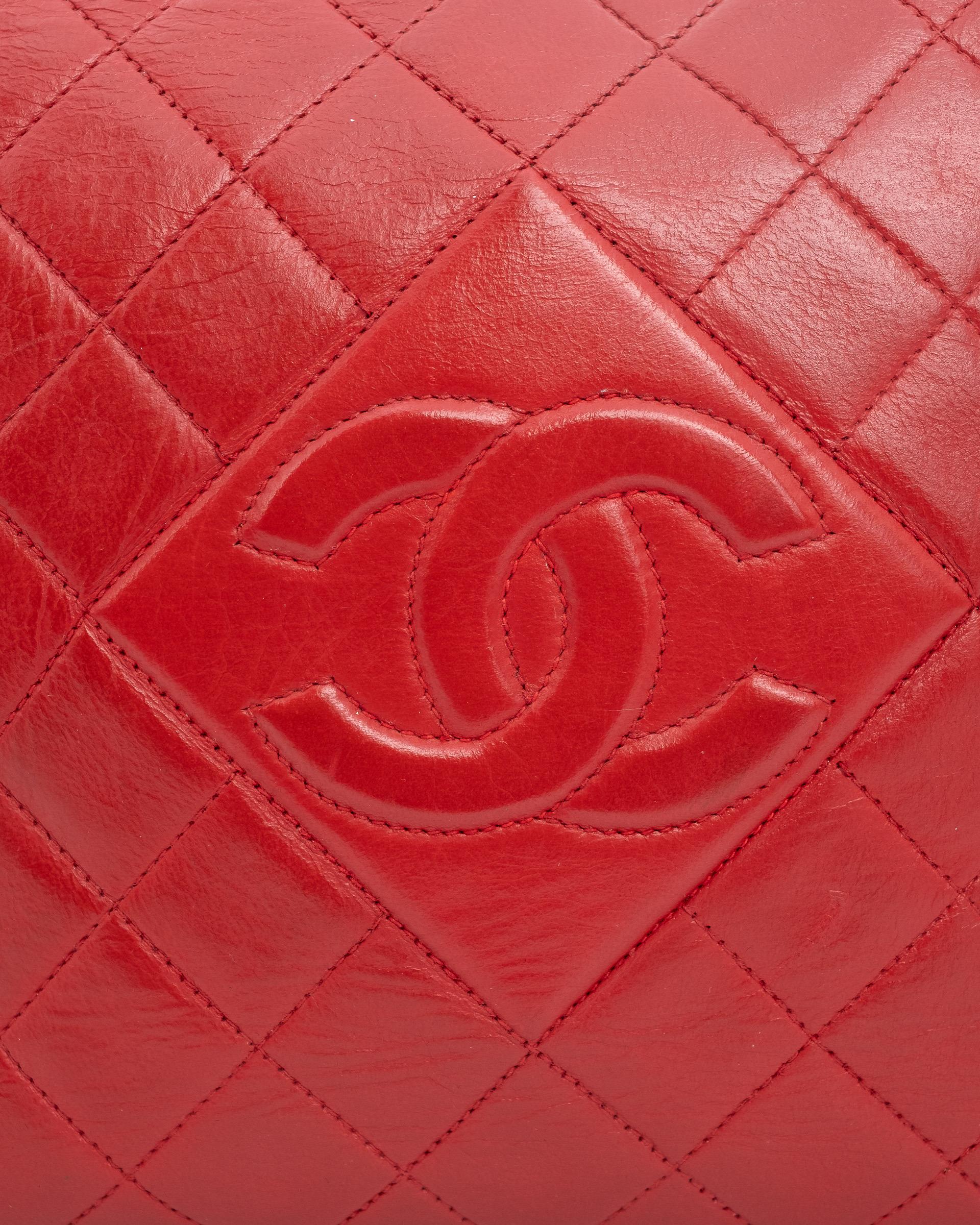 De las mujeres Borsa a Spalla Chanel Bolsa Cámara Vintage Pelle Rossa en venta