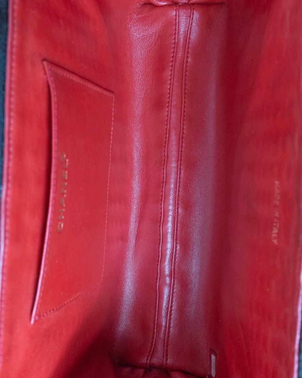 Borsa a Spalla Chanel Classic Flap Vimini Nera For Sale 11