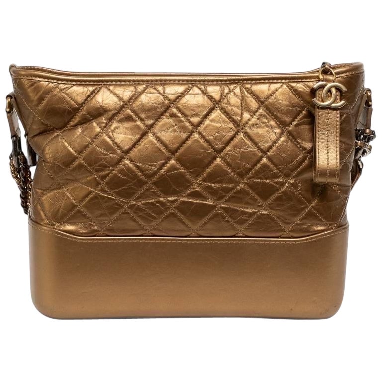 Borsa a spalla Chanel Gabrielle Medium Oro
