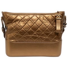 Borsa a spalla Chanel Gabrielle Medium Oro