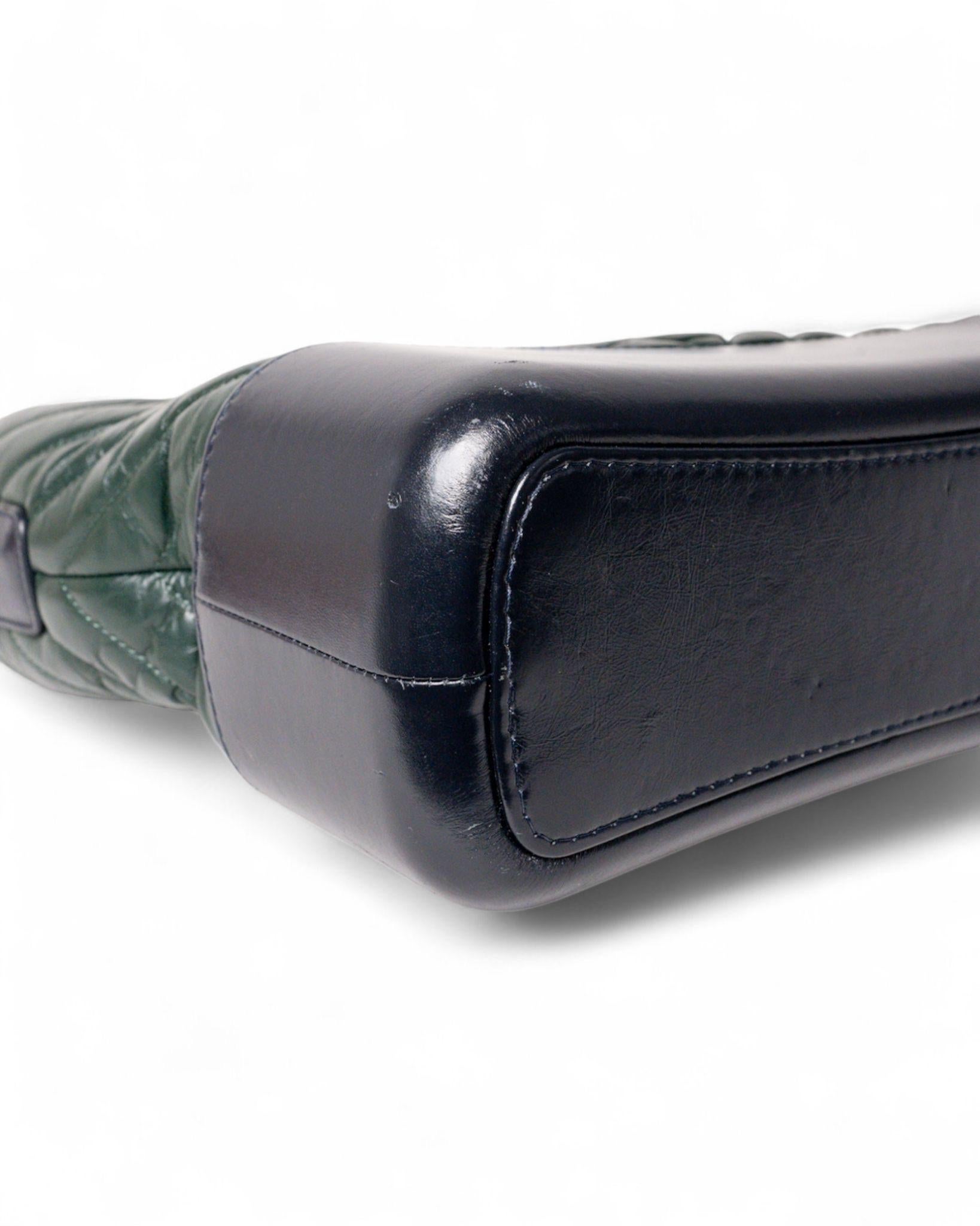 Borsa a spalla Chanel Gabrielle Medium Tricolor Verde For Sale 6
