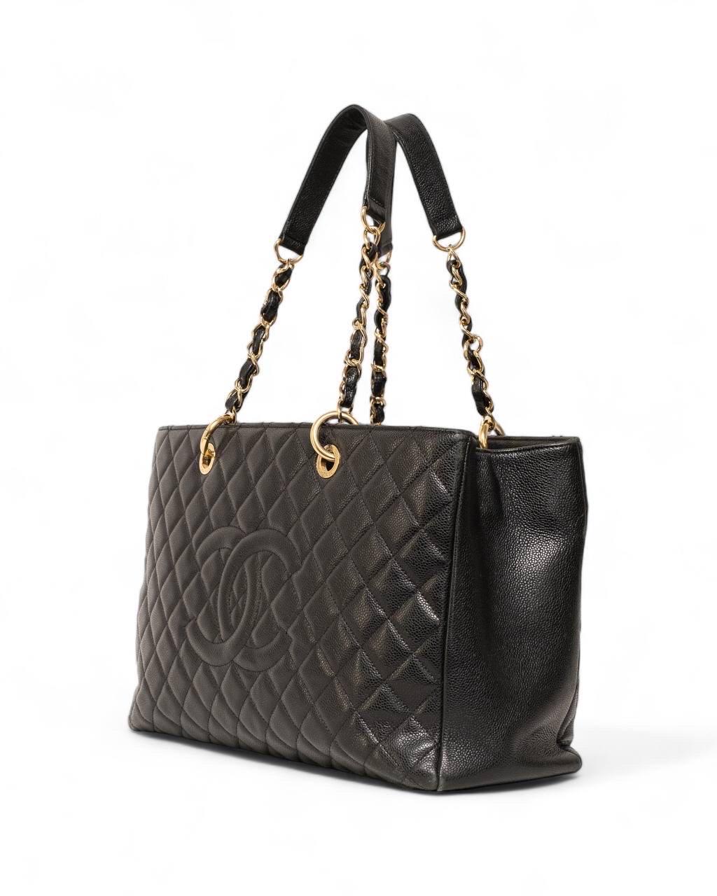 Borsa a Spalla Chanel GST XL Caviar Nera For Sale at 1stDibs