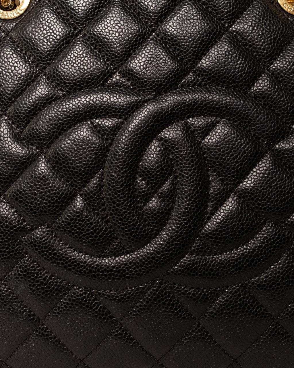 Borsa a Spalla Chanel GST XL Caviar Nera In Good Condition For Sale In Torre Del Greco, IT