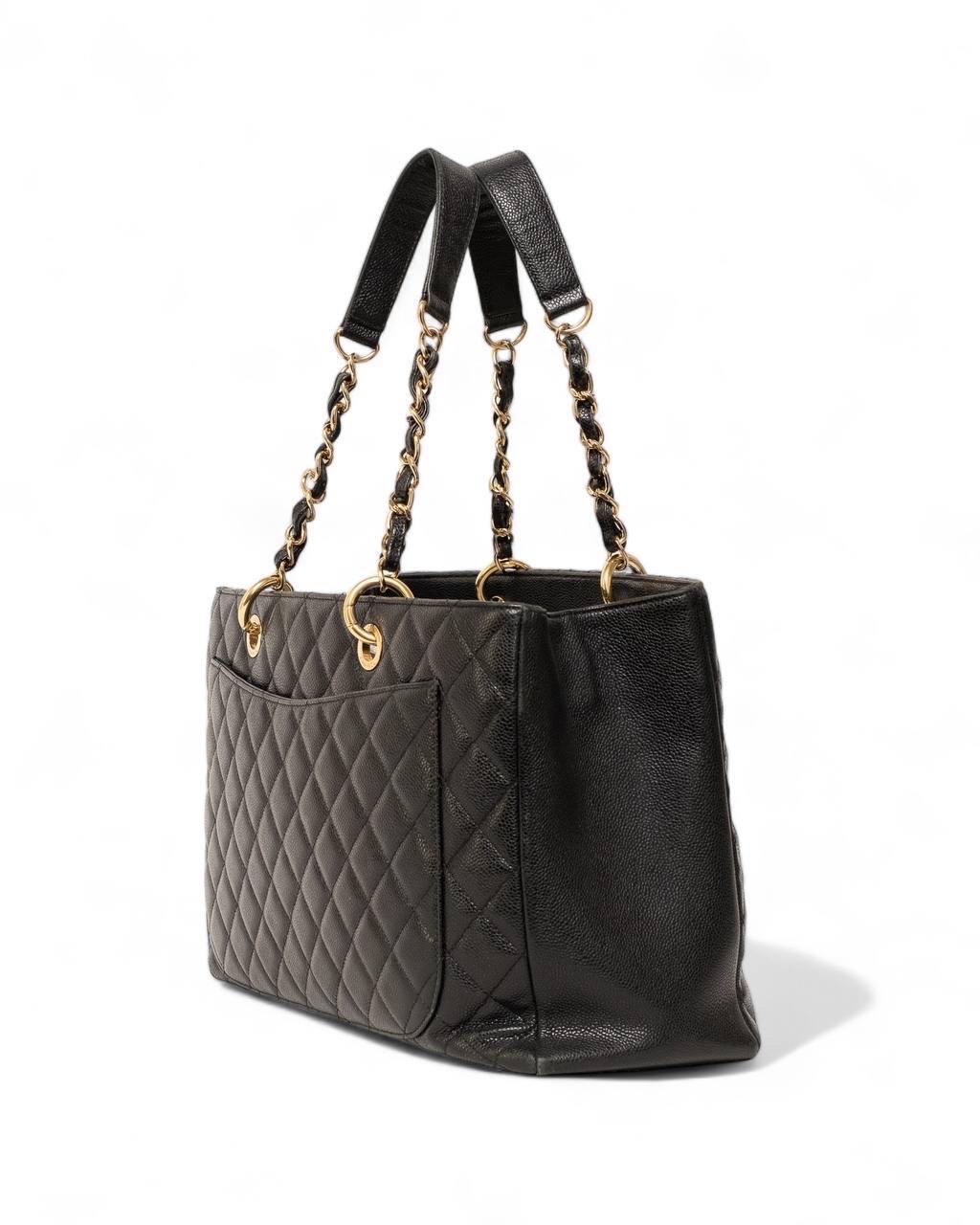 Borsa a Spalla Chanel GST XL Caviar Nera For Sale 2