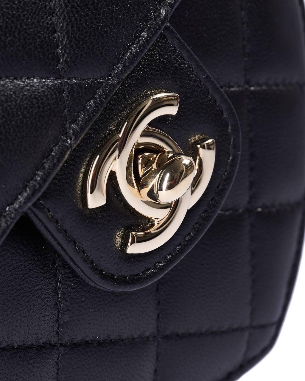 Borsa a Spalla Chanel Heart Mini Timeless Nero For Sale 3