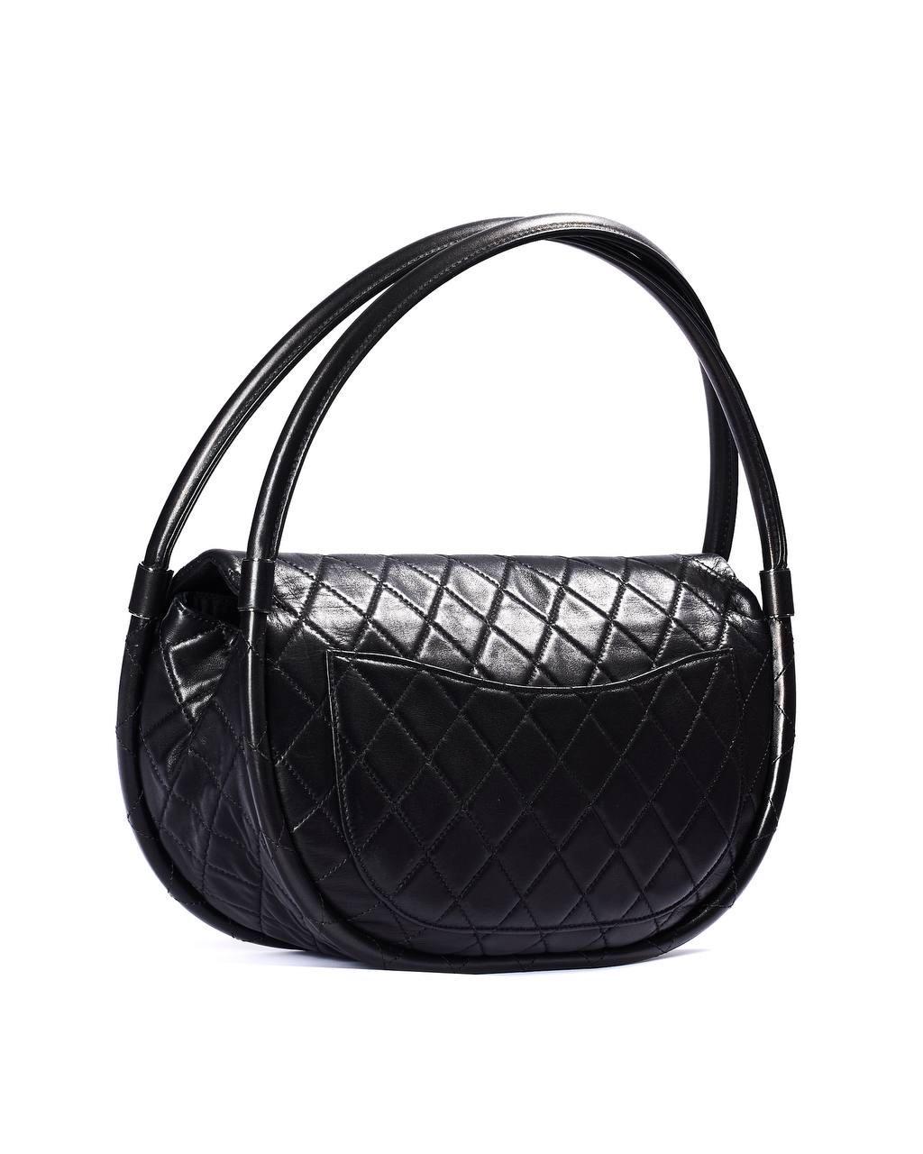 Borsa a Spalla  Chanel Hula Hoop Nera For Sale 1