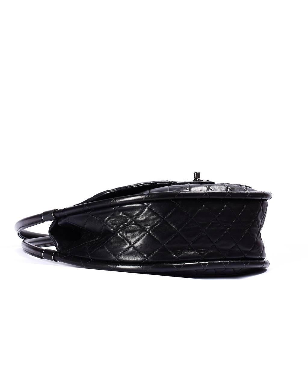 Borsa a Spalla  Chanel Hula Hoop Nera For Sale 3