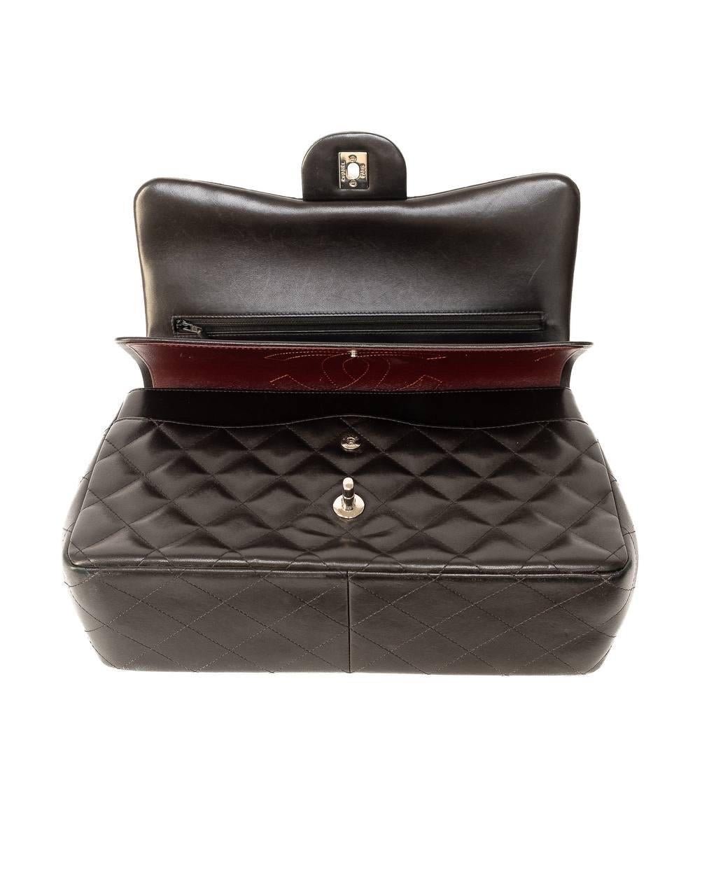 Borsa A Spalla Chanel Jumbo Timeless Double-Flap Nera For Sale 1