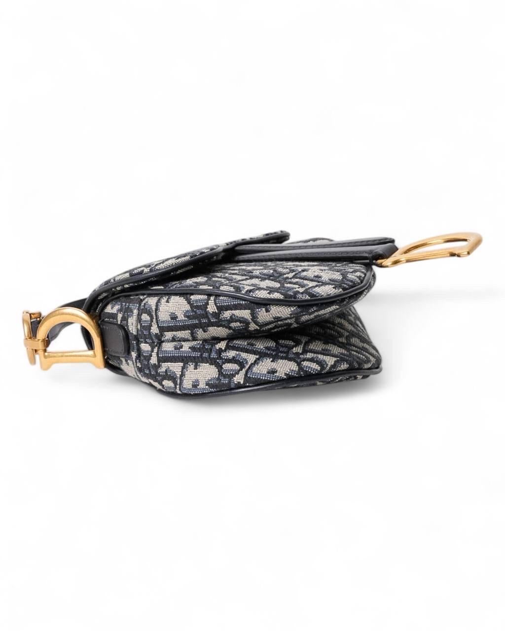 Borsa a Spalla Dior Sattel Mini-Jacquard-Mini-Jacquard-Schal in Schrägschnitt 6