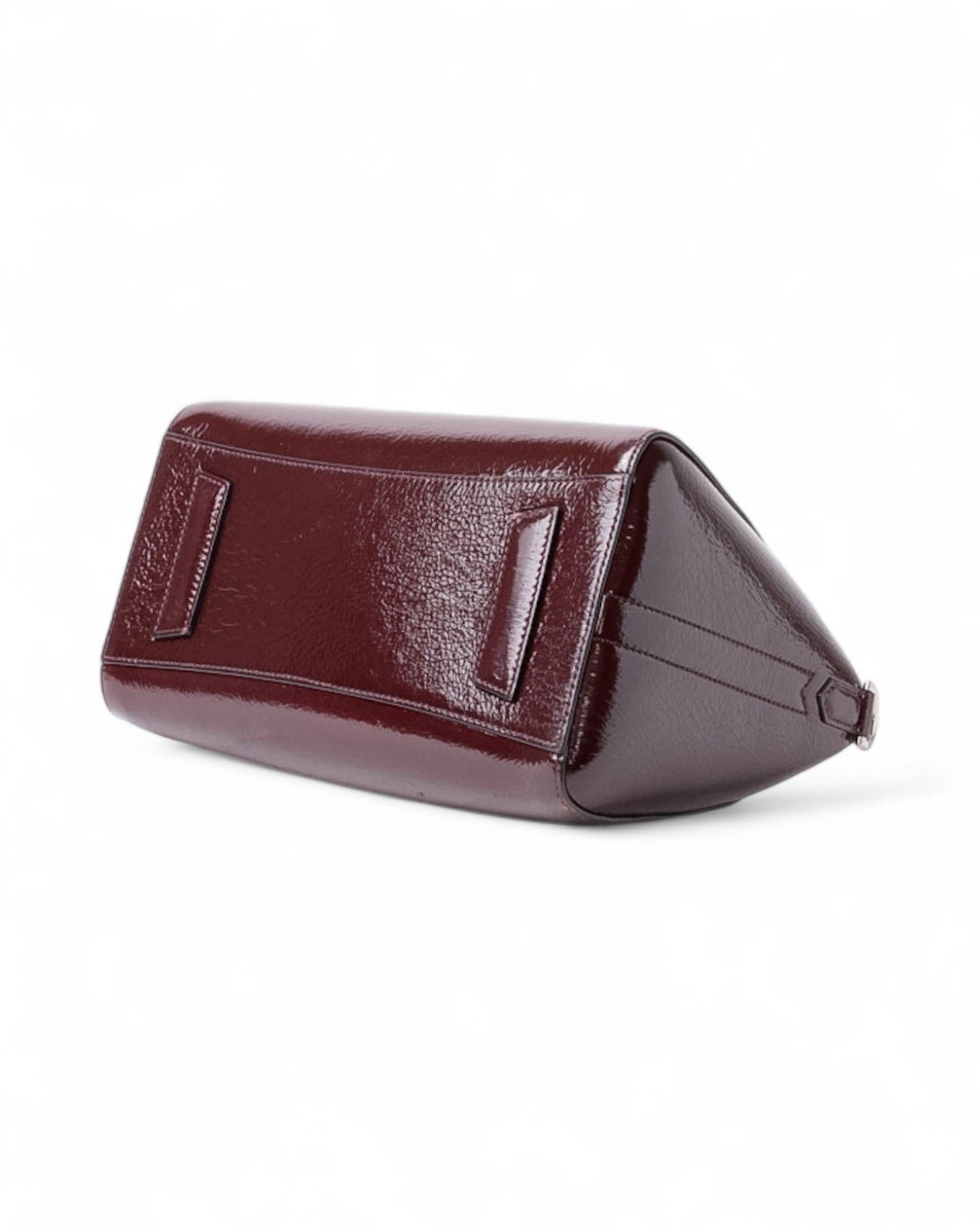 Borsa a spalla Givenchy Antigona Small Lucida Borgogna 5