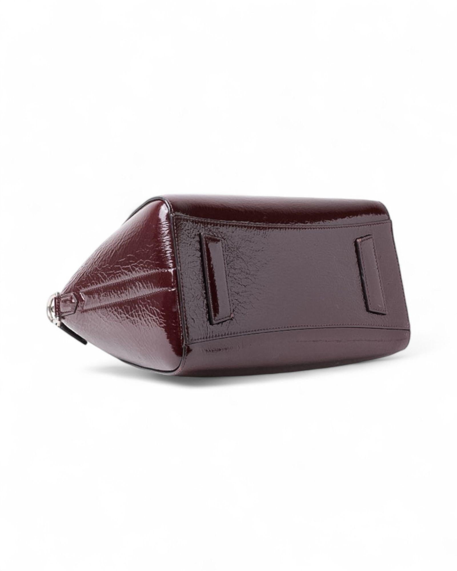 Borsa a spalla Givenchy Antigona Small Lucida Borgogna 6