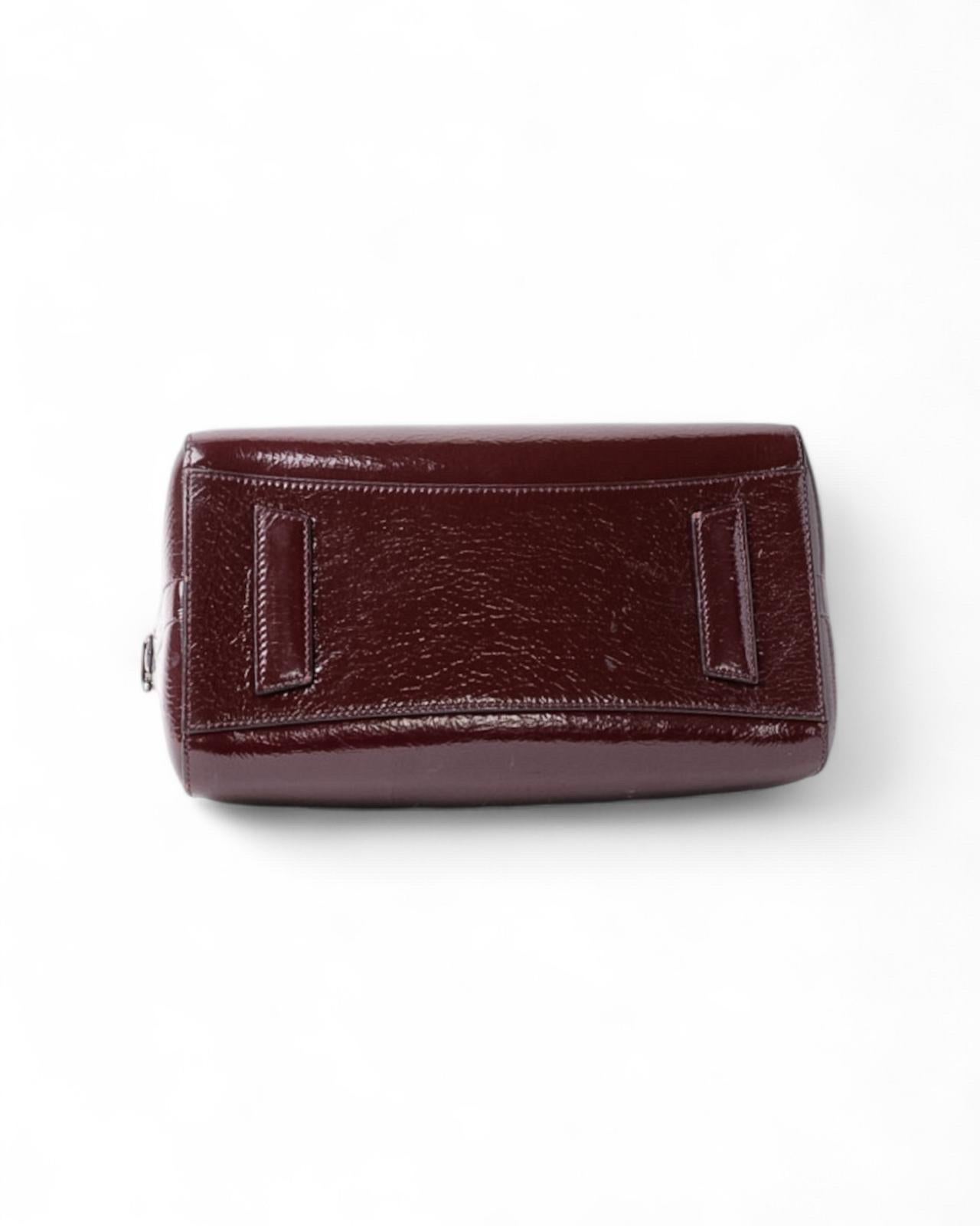 Borsa a spalla Givenchy Antigona Small Lucida Borgogna 7