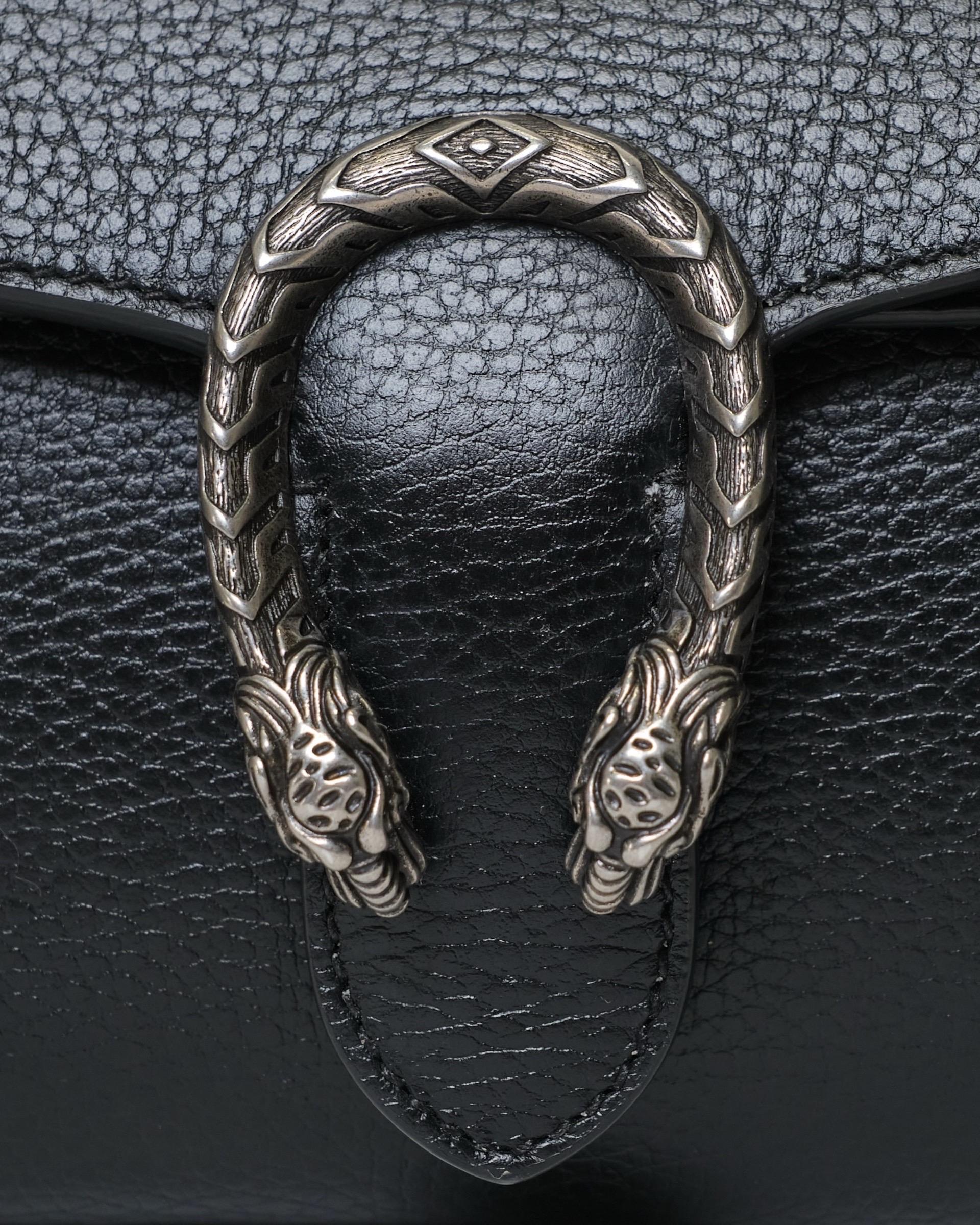Borsa a Spalla Gucci Dionysus Long Double Nera For Sale 5