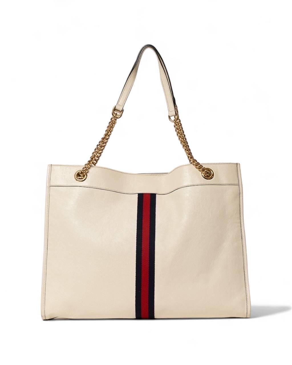 Women's Borsa a Spalla Gucci Rajah Tote Large Beige For Sale