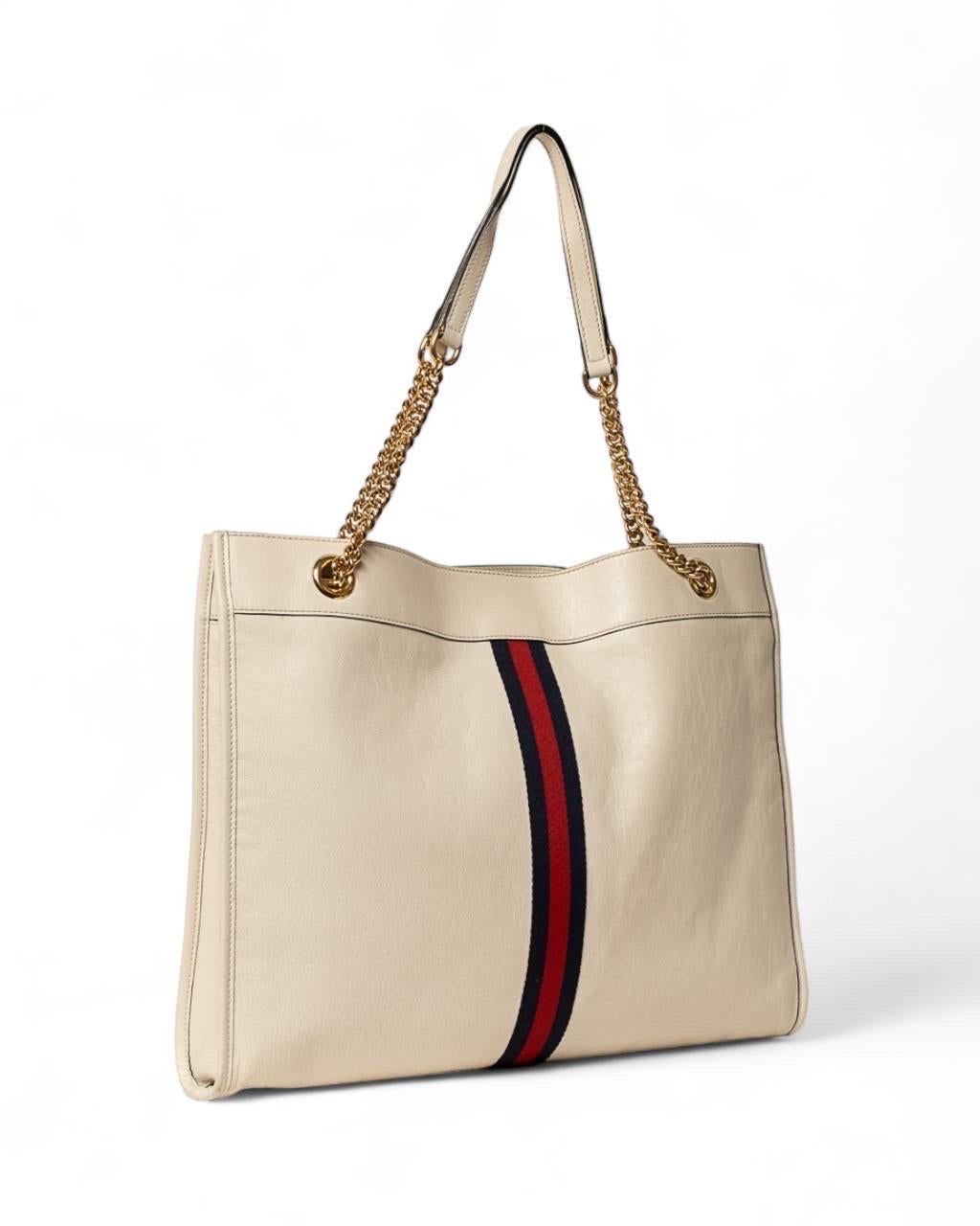 Borsa a Spalla Gucci Rajah Tote Large Beige For Sale 1