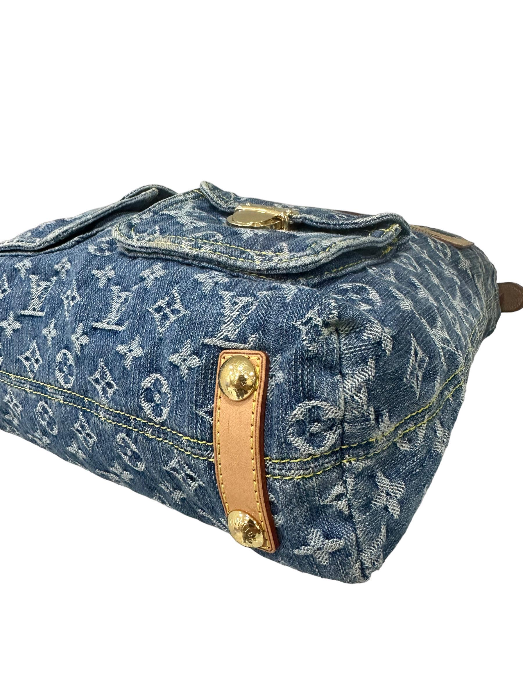 Borsa A Spalla Louis Vuitton Baggy GM Denim 2006 9