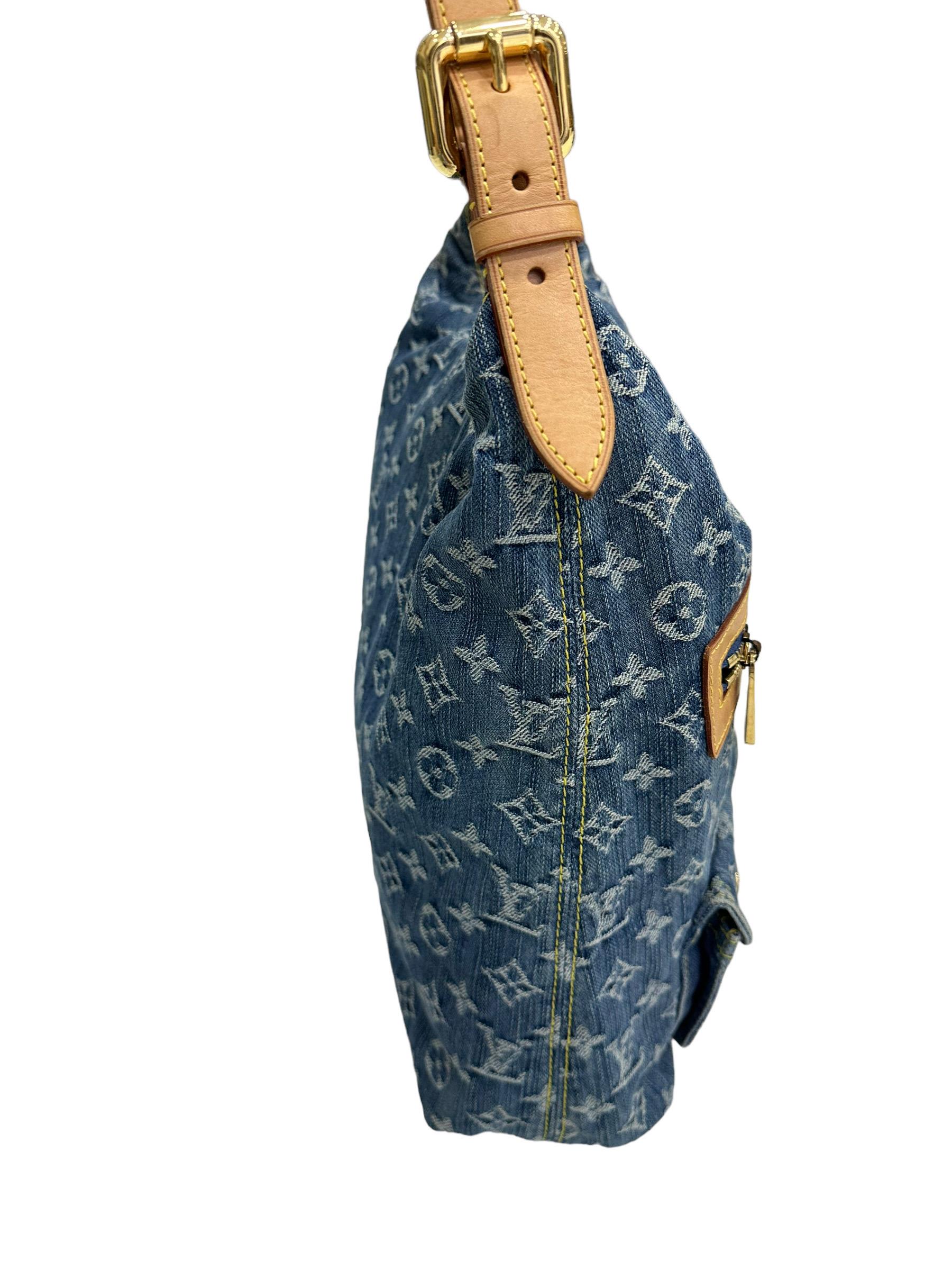 Borsa A Spalla Louis Vuitton Baggy GM Denim 2006 4