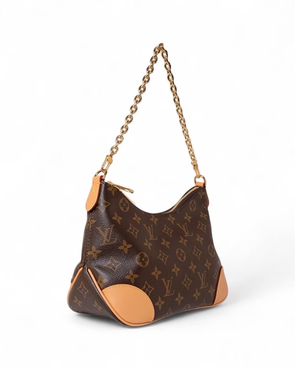Brown Borsa a Spalla Louis Vuitton Boulogne Monogram Marrone