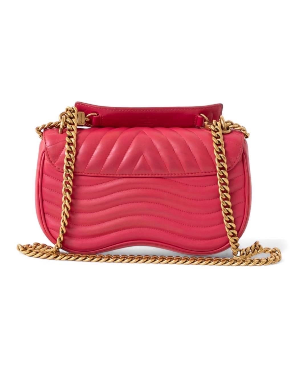 Borsa a spalla Louis Vuitton New Wave MM Fragola For Sale 4