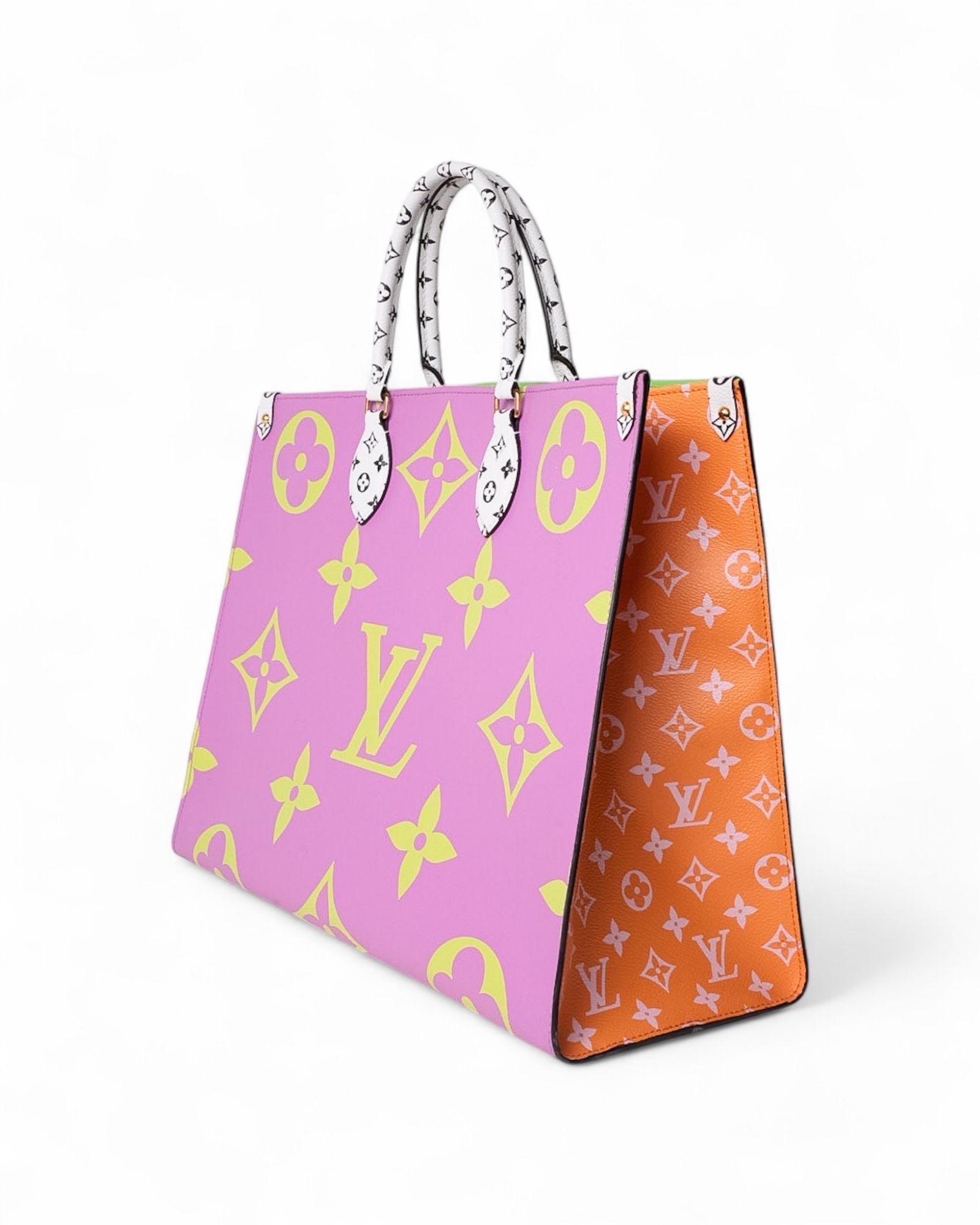 Borsa a spalla Louis Vuitton Onthego GM Monogram Giant Multicolor Fluo In Good Condition In Torre Del Greco, IT