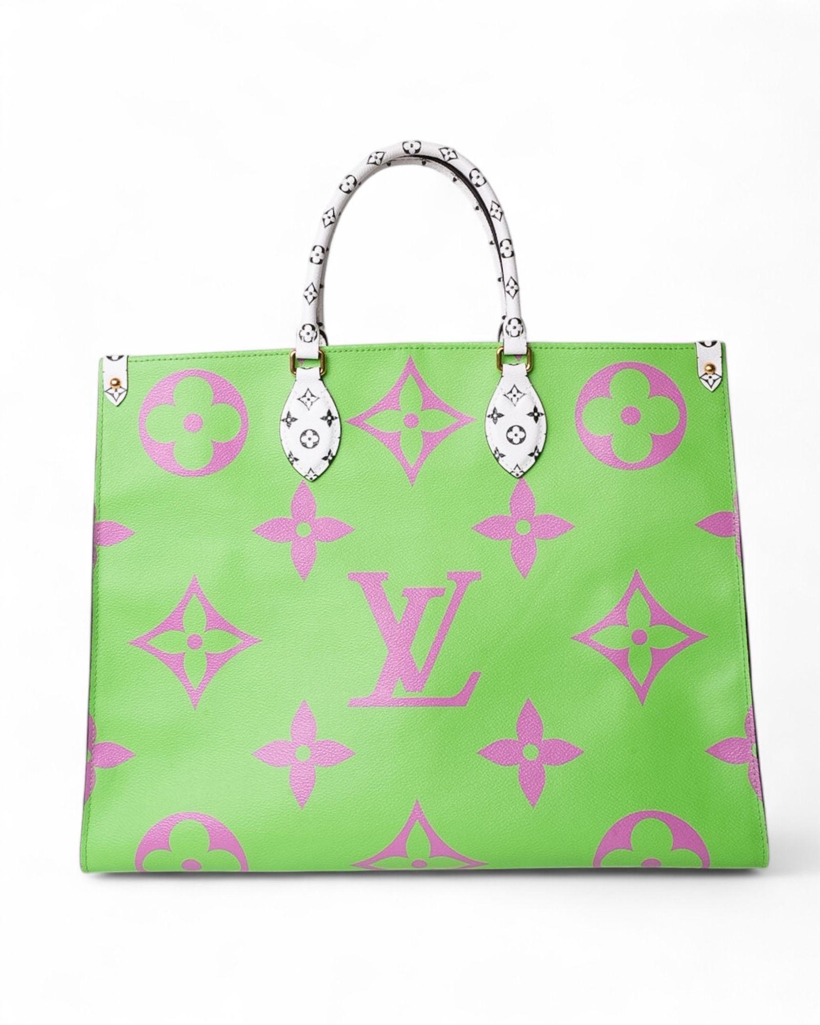 Borsa a spalla Louis Vuitton Onthego GM Monogram Giant Multicolor Fluo 2
