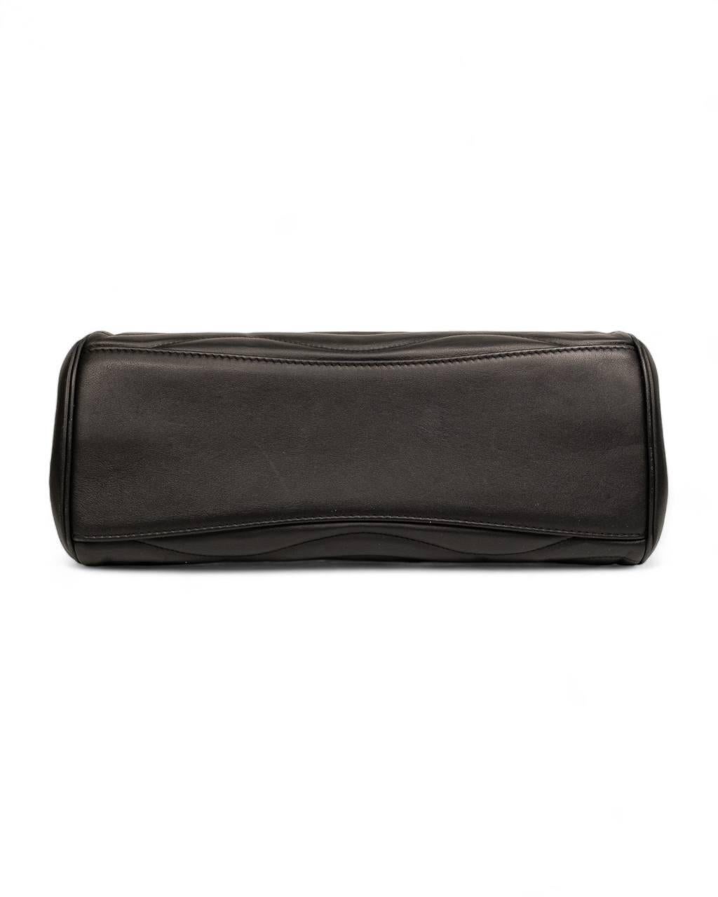 Borsa a spalla Louis Vuitton Shopper New Wave Chain GM Nera in vendita 7