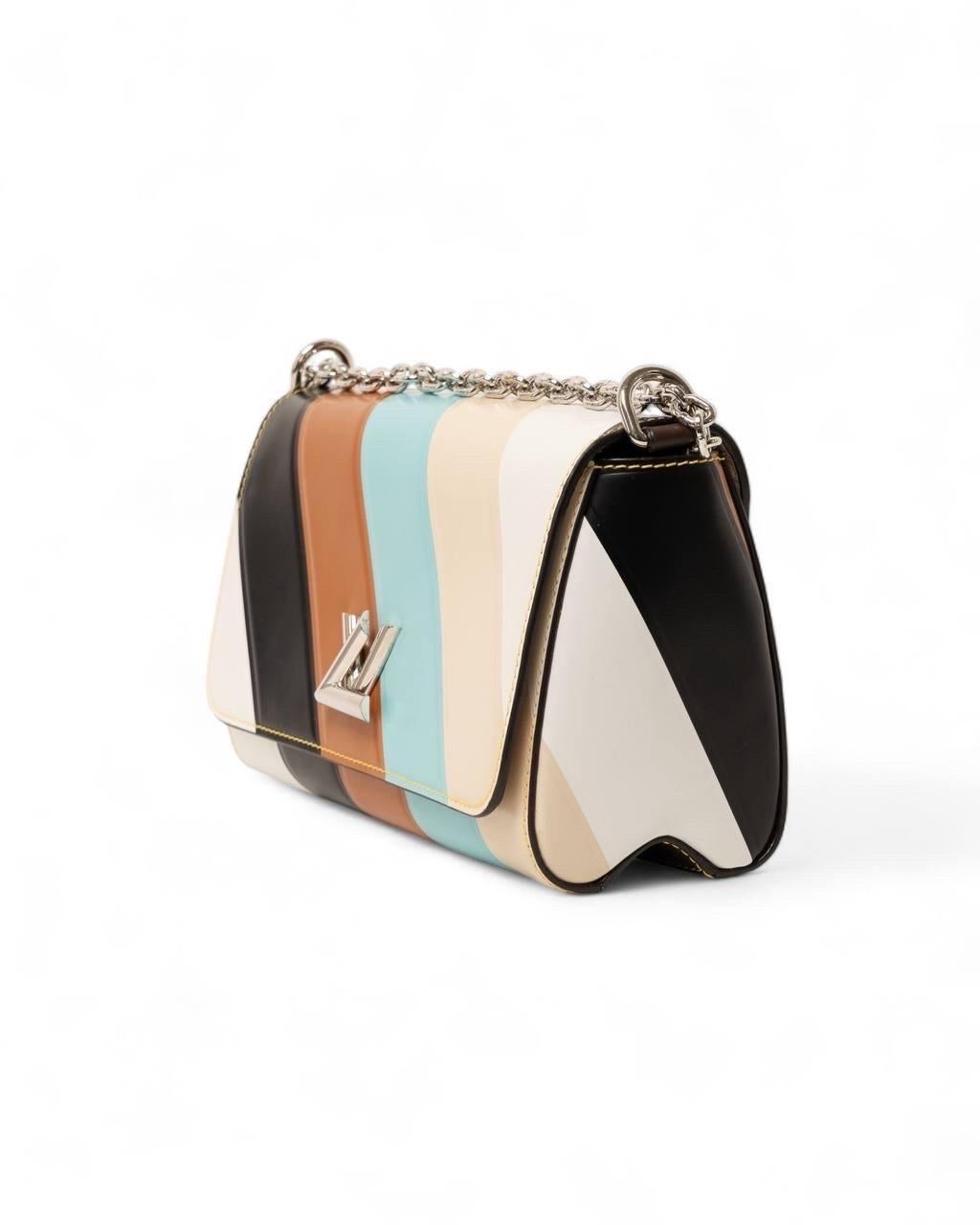 Borsa A Spalla Louis Vuitton Twist Stripes MM 5
