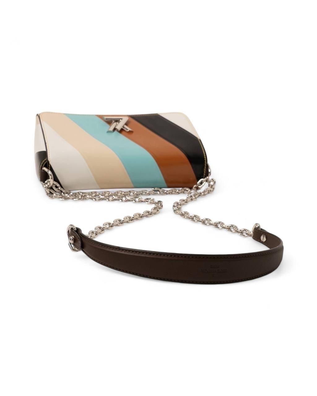 Borsa A Spalla Louis Vuitton Twist Stripes MM 4