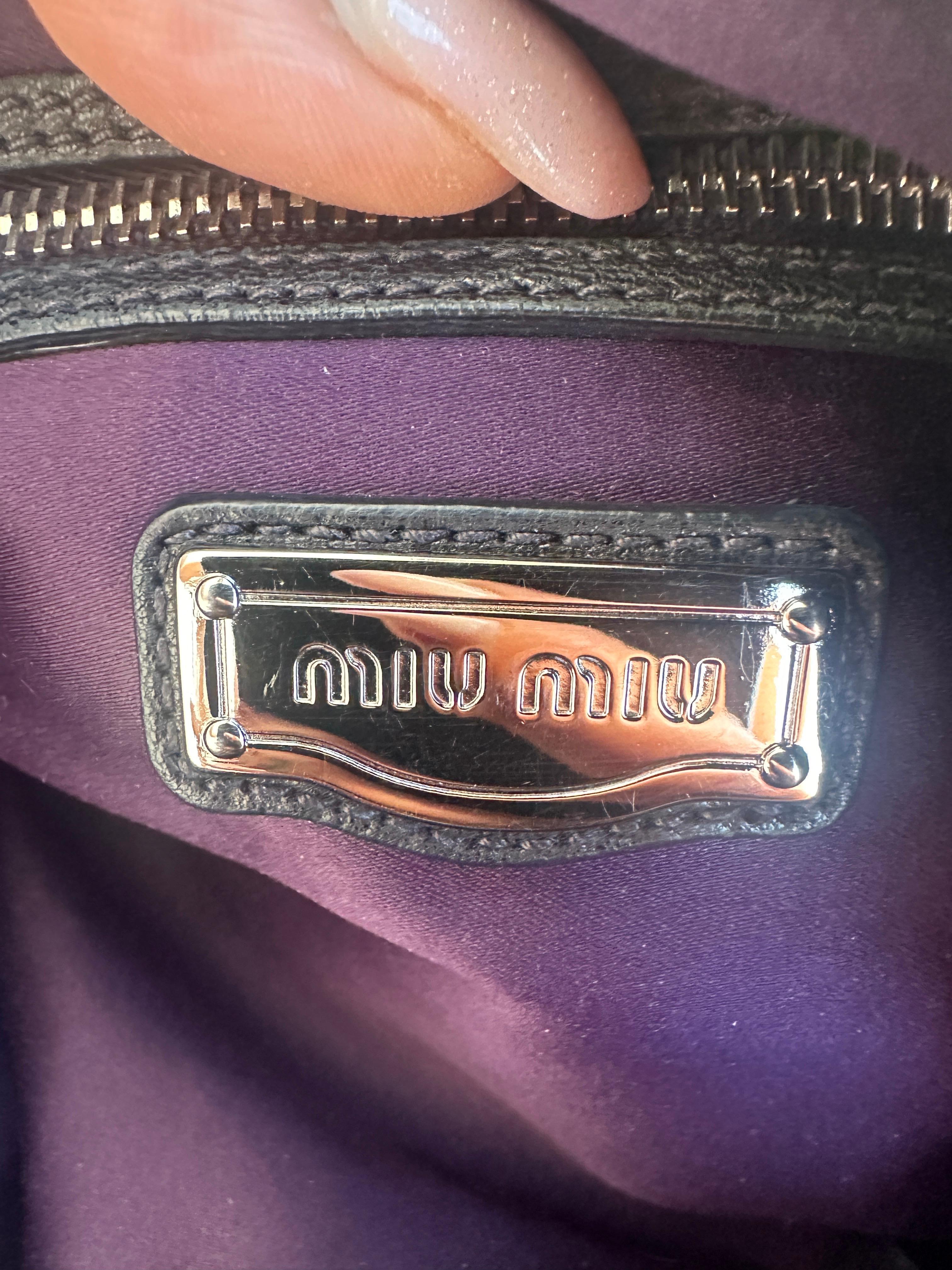 Borsa a spalla Miu Miu in pelle 10