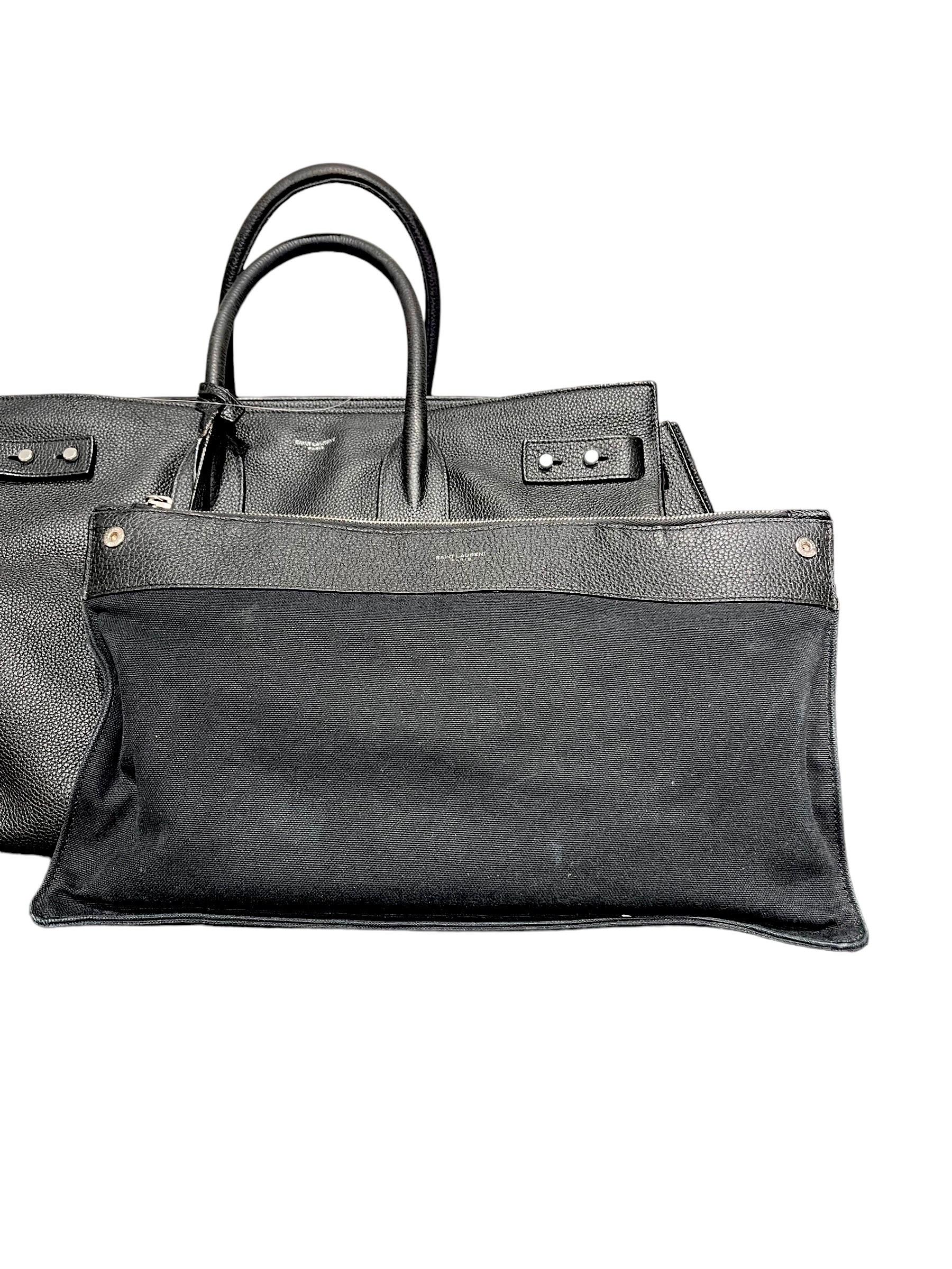 Borsa a Spalla Saint Laurent Sac De Jour Soft Large Nera In Good Condition For Sale In Torre Del Greco, IT