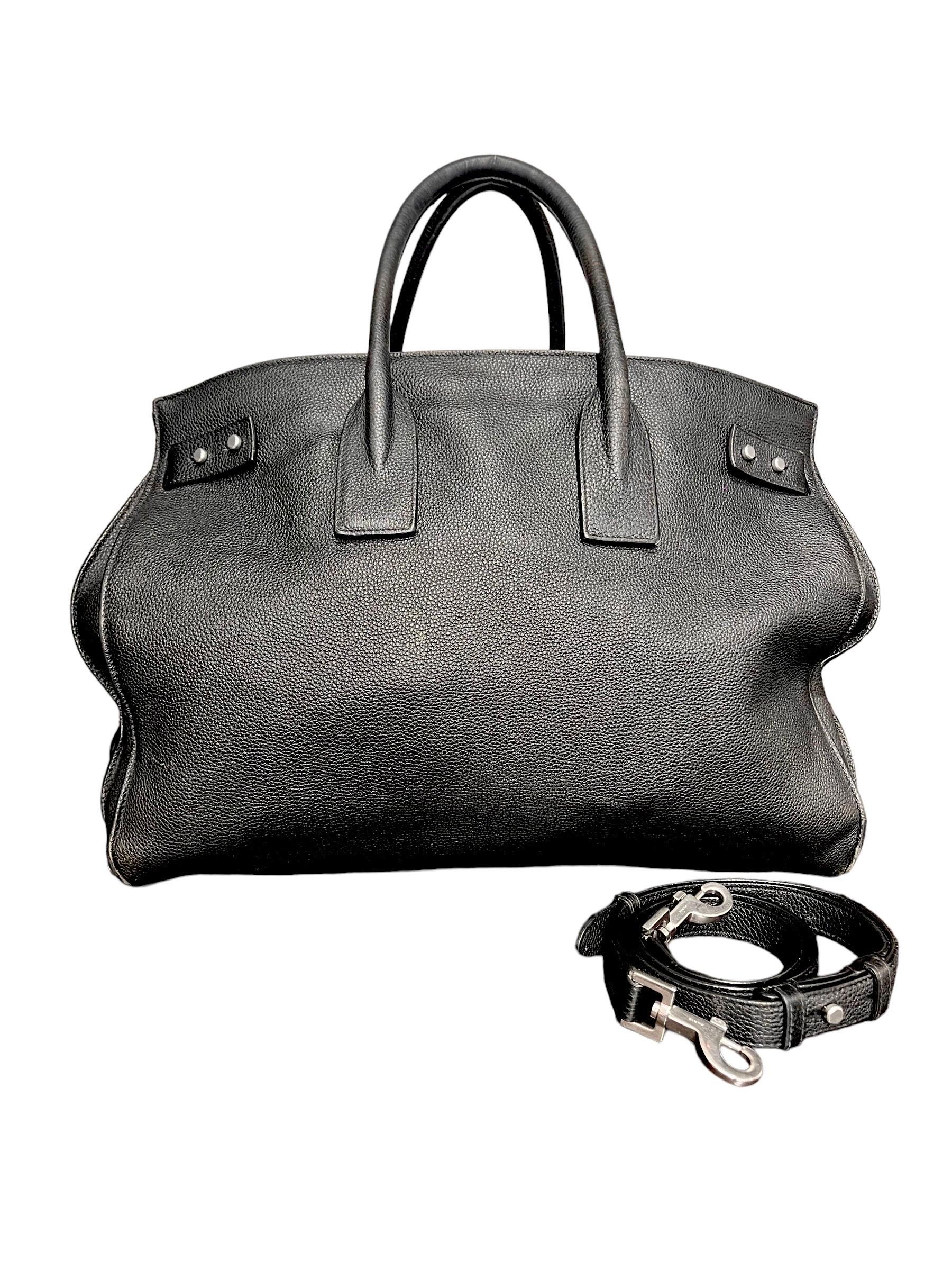 Women's Borsa a Spalla Saint Laurent Sac De Jour Soft Large Nera For Sale