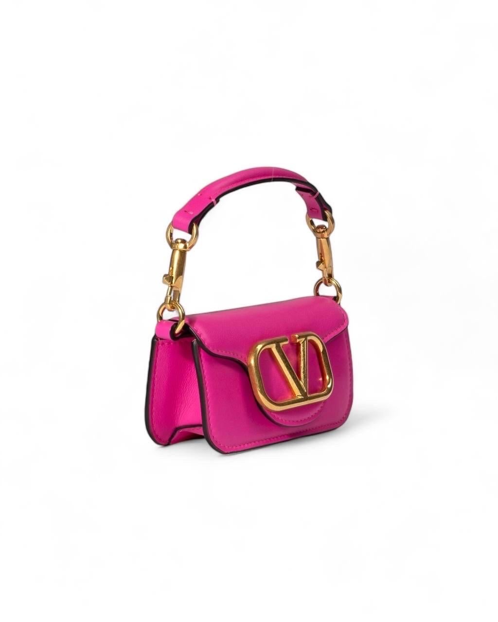 Borsa A Spalla Valentino Loco Micro Fucsia