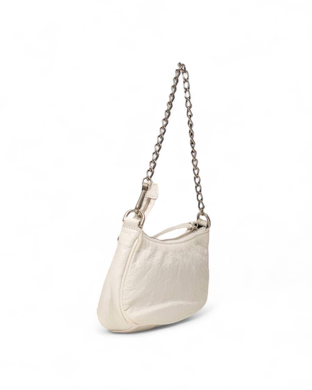 Borsa a Tracolla Balenciaga Le Cagole Mini Bianca In Good Condition For Sale In Torre Del Greco, IT